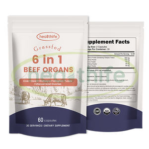 Suplemen Makanan Seimbang Wanita Heaithife Grass Fed 6 in 1 Kapsul Campuran Organ Sapi - Product Image 4