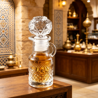 Flacon diffuseur d'arômes transparent de 50 ml, style arabe de Dubaï, pour huile de parfum Attar Oud, bouteilles en verre de présentation