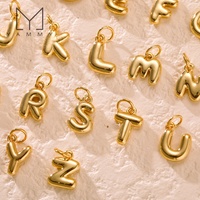 YYS027 3D Bubble Alphabet Charms Minimalist Style Letter Elements DIY Necklace Bracelet Jewelry Making