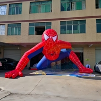Modèle gonflable de Spiderman de dessin animé gonflable d'homme d'araignée géant promotionnel commercial extérieur pour la publicité