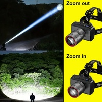 Lampe frontale à détecteur de mouvement super lumineuse, rechargeable, étanche IP65, avec écran LED numérique, pour le camping en plein air