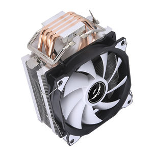 ชุดระบายความร้อนซีพียู QiuzAim แบบระบายความร้อนด้วยอากาศ ปี 2011 พร้อมท่อทองแดงสี่เส้น พัดลมซีพียูขนาด 120 มม. สำหรับเดสก์ท็อป เงียบ รองรับเมนบอร์ด X79 และ X99 พร้อมไฟ - Product Image 3