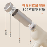 Machine à pâtes électrique automatique en plastique, portable avec chargement sans fil, pistolet à pâtes pour usage domestique