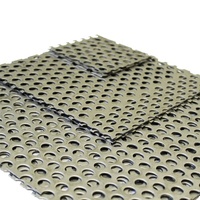 Tôle d'acier inoxydable microperforée Tôle métallique perforée