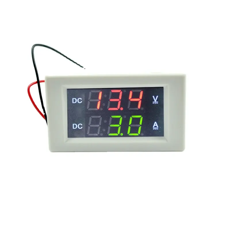 Dual display voltage ammeter DC20A DC digital tube meter head digital display voltage and current monitoring a body surface