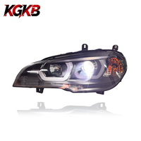 Ensemble de phares LED KGKB pour BMW X5 E70 30i 35i 40i 2007-2013, mise à niveau style Spoon, projecteur Bi-LED, direct usine, Plug & Play