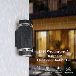 Quadratische Auf- und Abwärts-LED-Wandleuchte Aluminiumgehäuse Wasserdichte Außengartenlampe - Product Image 5