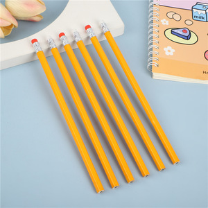 HUA Wholesale Custom Yellow HB <strong>Pencil</strong> with Eraser Wooden Hexagonal Standard <strong>Pencils</strong> Personalized by Design - Product Image 2