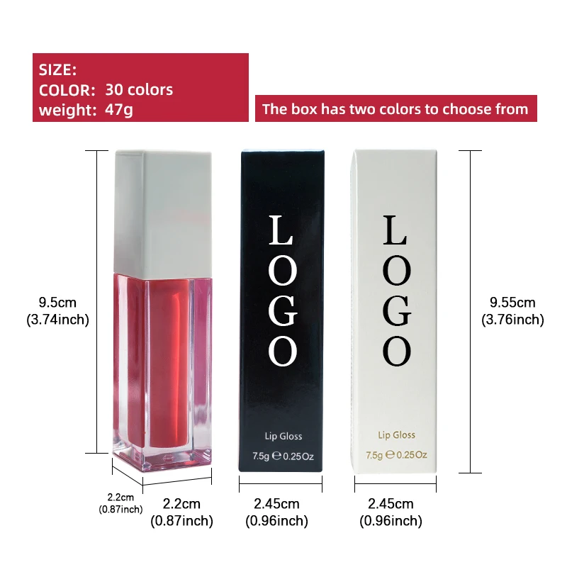 Lip Gloss Long Lasting Waterproof Moisturize Organic Lipgloss Natural Rouge Vegan Customized Wholesale Private Label Cosmeticos