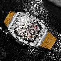 Montre de sport tendance pour homme ONOLA, montre à quartz multifonctionnelle, bracelet en cuir de vachette, étanche, commande en gros auprès du fabricant ON6819