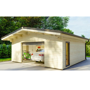 Log <strong>House</strong>/<strong>wooden</strong> <strong>House</strong>/<strong>wooden</strong> Home Garage Log Cabin 5.9m X 5.9m at Low Cost Prefabricated - Product Image 1