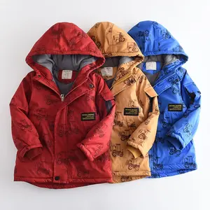 Winter Brown Thick Warm Cotton Wind breaker Jacke Kapuze Parka Kid Jacke Mantel Winter Long Verdickung Parka Outdoor Mäntel Kid