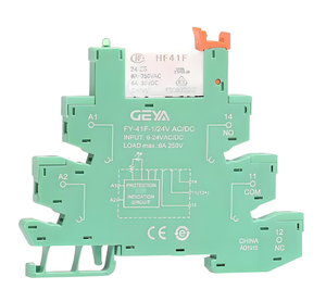 Módulo de Relé Electromagnético Delgado GEYA FY-41F-1, Circuito de Protección de 6A, 1 Contacto C/O, Interfaz de Montaje en Soporte, Producto Nuevo - Product Image 2
