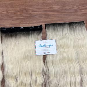 MEGA SOLDES Extensions de cheveux à clips, diverses couleurs, nombreuses textures, cheveux humains vietnamiens, extensions de cheveux humains, sans perte, sans nœuds - Product Image 3