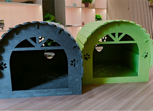 Cave pour chat en feutre polyester de qualité supérieure – Lit pour chat pliable et résistant aux griffures pour chatons et chats de grande taille - Product Image 3