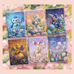 Imanes de nevera recubiertos de resina de la serie YQ Magic Realm Tour, edición limitada, arte personalizado para niños, caja sorpresa rara, tarjetas Pokémon al por mayor - Product Image 4