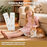 Kit de test rapide d'anticorps Toxoplasma avec 10 tests/kit, résultats en 5 à 10 minutes pour chiens et chats - Bandelettes de diagnostic vétérinaire