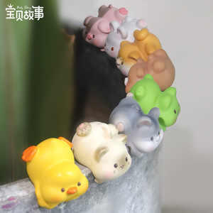 Baby Story <b>Mini</b> Resin Animal Figurines Multi Piece Car Dashboard Decor Office <b>Desk</b> Ornament Party Gift - Product Image 4