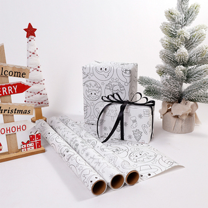 Wholesale 80g Birthday Art <b>Paper</b> 43*300cm Gift Luxury Custom Packaging <b>Wrapping</b> <b>Paper</b> Roll - Product Image 2