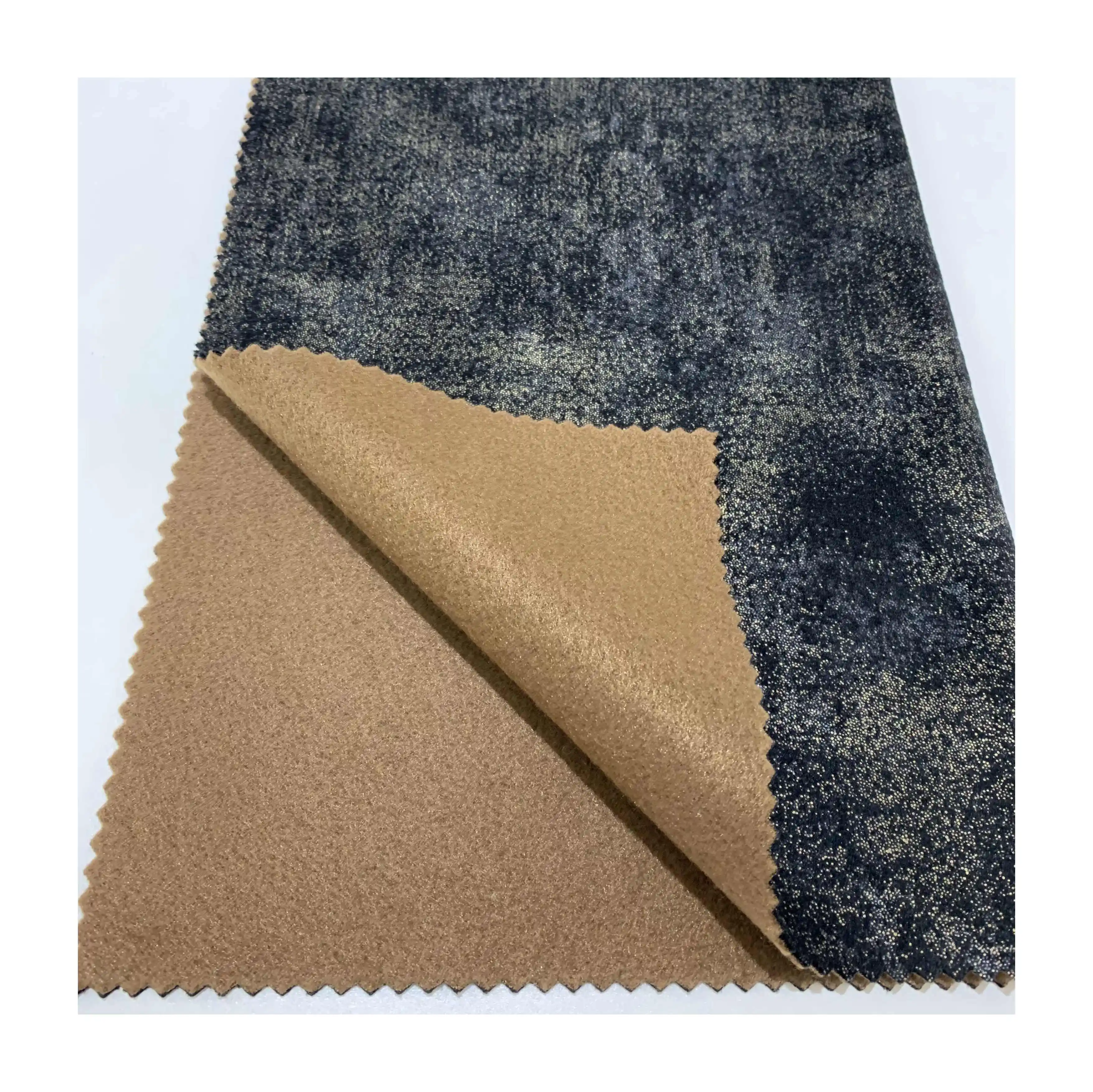 Fantastique velours hollandais Double bronzage pour tissu de canapé et textile Hometextile