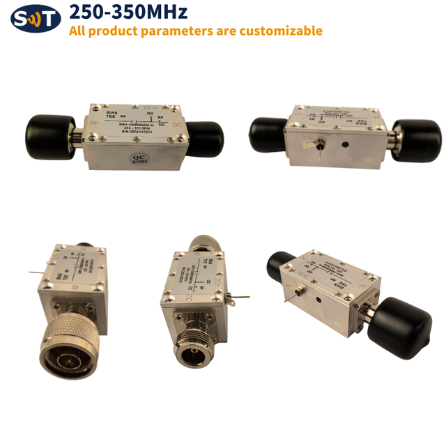 SWT-250M350M-N 250-350MHz Right-Angle WR340 to N Female Waveguide to Coaxial Adapter DC Bias for Defense Communication Radar