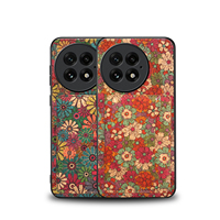 Étui de téléphone antichoc en liège à motif floral irrégulier avec support magnétique et recharge sans fil pour la série OnePlus Ace3/Ace2/13/12/11