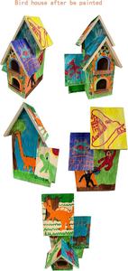 Kuş evi açık çam ahşap kuş evi üretici ahşap güvercin evi kuşlar için - Product Image 6