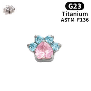 Bijoux <span class=keywords><strong>de</strong></span> <span class=keywords><strong>piercing</strong></span> pour <span class=keywords><strong>l</strong></span>'<span class=keywords><strong>oreille</strong></span> en alliage <span class=keywords><strong>de</strong></span> titane G23, chat mignon, ZIRCON, <span class=keywords><strong>piercing</strong></span> d'os <span class=keywords><strong>de</strong></span> <span class=keywords><strong>l</strong></span>'<span class=keywords><strong>oreille</strong></span>, helix, labret, bijoux <span class=keywords><strong>de</strong></span> <span class=keywords><strong>piercing</strong></span> corporel classiques, accessoires - Product Image 6