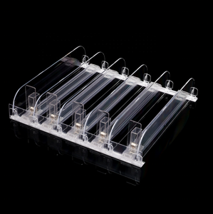 Diviseur d'étagère en plastique au détail de bouteilles intelligentes transparentes et poussoir réfrigérateur et congélateur de supermarché étagères de vente au détail - Product Image 1