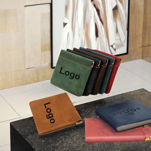 Portatarjetas de Cuero Hecho en China, Estilo Vintage para Hombre y Mujer, Mini Porta Licencia de Conducir, Funda Protectora - Product Image 3