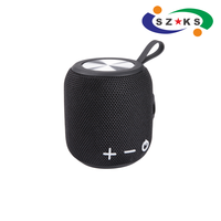 Nouvelle enceinte portable sans fil 5W résistante à l'eau IPX6 en tissu et plastique, avec subwoofer stéréo extérieur et prise en charge du logo personnalisé