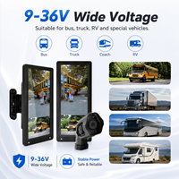 Moniteur de rétroviseur électronique de 12,3 pouces, système de caméra AHD étanche IP68 avec enregistrement DVR pour camions et bus lourds