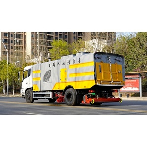 Camión barredor multifuncional Dongfeng 4x2, barredora de calles, camión de limpieza, vehículo de succión de polvo - Product Image 5