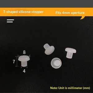 Spray-plating Hoge temperatuurbestendige T-seal siliconen plug met gat T-vormige rubberen plug M3-M6mm China - Product Image 1