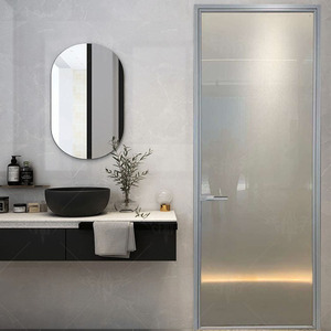 Diseño de puerta de inodoro, PUERTAS DE BAÑO de aluminio - Product Image 2