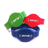 Pulsera de Silicona RFID NFC Programable de Alta Calidad Personalizada con Chip NTAG215 de 13.56MHz para Control de Acceso