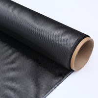 Tissu en fibre de carbone 3K 200gsm 240gsm, tissage sergé, rouleau de 1000 mm de largeur, 100 m pour pièces automobiles, renforcement industriel