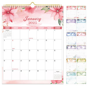 Promotional Custom Schedule Planner Wall Calendar Coil Wall Hanging Simple Creative Calendar Business Supplies