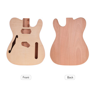 Cuerpo de guitarra de caoba sin acabar para kits de bricolaje - Product Image 5