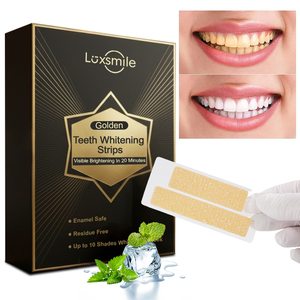 Luxsmile Dentaire Personnaliser Sans Sensibilité Vegan Naturel Blanchisseur Pourpre Peroxyde Marque Privée Kits de Bandes de Blanchiment des Dents - Product Image 1