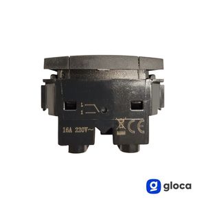Interrupteur mural axial Gloca 1P 16A 220V IP20 en plastique, 1 voie, installation facile, compatible avec la série Living - Product Image 4