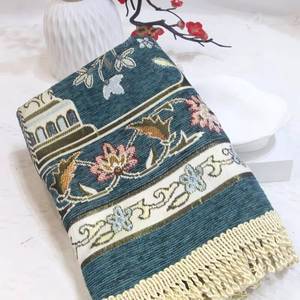 Premium Soft Chenille Kaaba Pattern <b>Prayer</b> <b>Mat</b> with Non-Slip Backing, Foldable for Travel and Home, Islamic Sajadah, 100% - Product Image 1