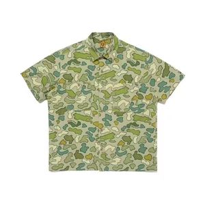 Camisa de manga corta con estampado completo de verano de marca de moda, camisa informal de playa de manga corta para hombres y mujeres - Product Image 2