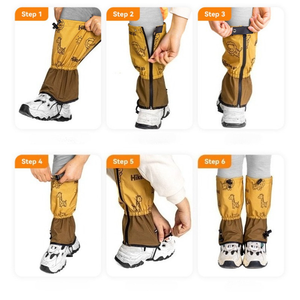 Polainas de Nieve Personalizadas para Niños, Cubre Calzado de Protección contra Arena del Desierto, Polainas Impermeables para Niños para Senderismo, Nieve, Arena y Escalada - Product Image 6