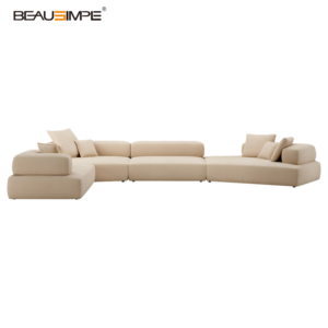 Conjunto de sofá italiano de lujo GIO, sofá seccional lineal de cuero suave y cómodo para sala de estar de lujo. - Product Image 6