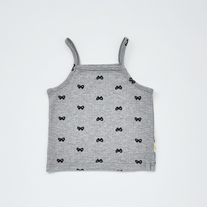 Mayorista Personalización Verano Bebé <span class=keywords><strong>Chaleco</strong></span> Top Niña Casual Estilo Occidental Traje con Lazo Impreso Thin Wisteria Fabric - Product Image 6