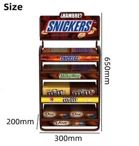Tùy Chỉnh Siêu Thị Cửa Hàng Máy Tính Để Bàn Bán Lẻ Snack Sô Cô La Kẹo Biscuit Stick Thực Phẩm Khoai Tây Chip Kim Loại Hiển Thị Giá Đứng Với Logo - Product Image 2