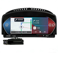 Szkianda Pantalla LCD Inalámbrica de 12.3 Pulgadas con CarPlay y Android Auto, Panel de Instrumentos Digital para Serie 7 E65 E66