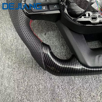 Volant en cuir et fibre de carbone personnalisé pour Toyota Corolla Land Cruiser GR Prado LC200 LC300 120 150 Hilux Plug and Play