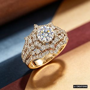 Personnalisé S925 | 10K | 14K | Bague de mariage en or massif 18 carats avec diamant brillant de 1,0 carat cultivé en laboratoire, qualité VVS-VS, certifiée IGI, pour les occasions spéciales - Product Image 4